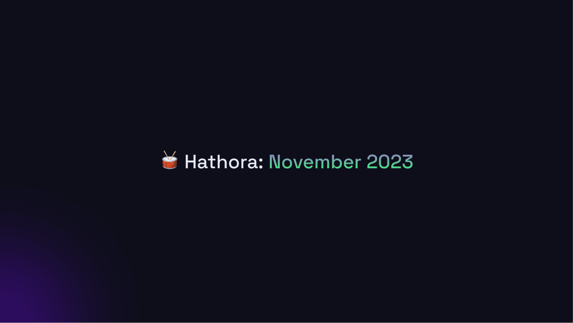 November 2023