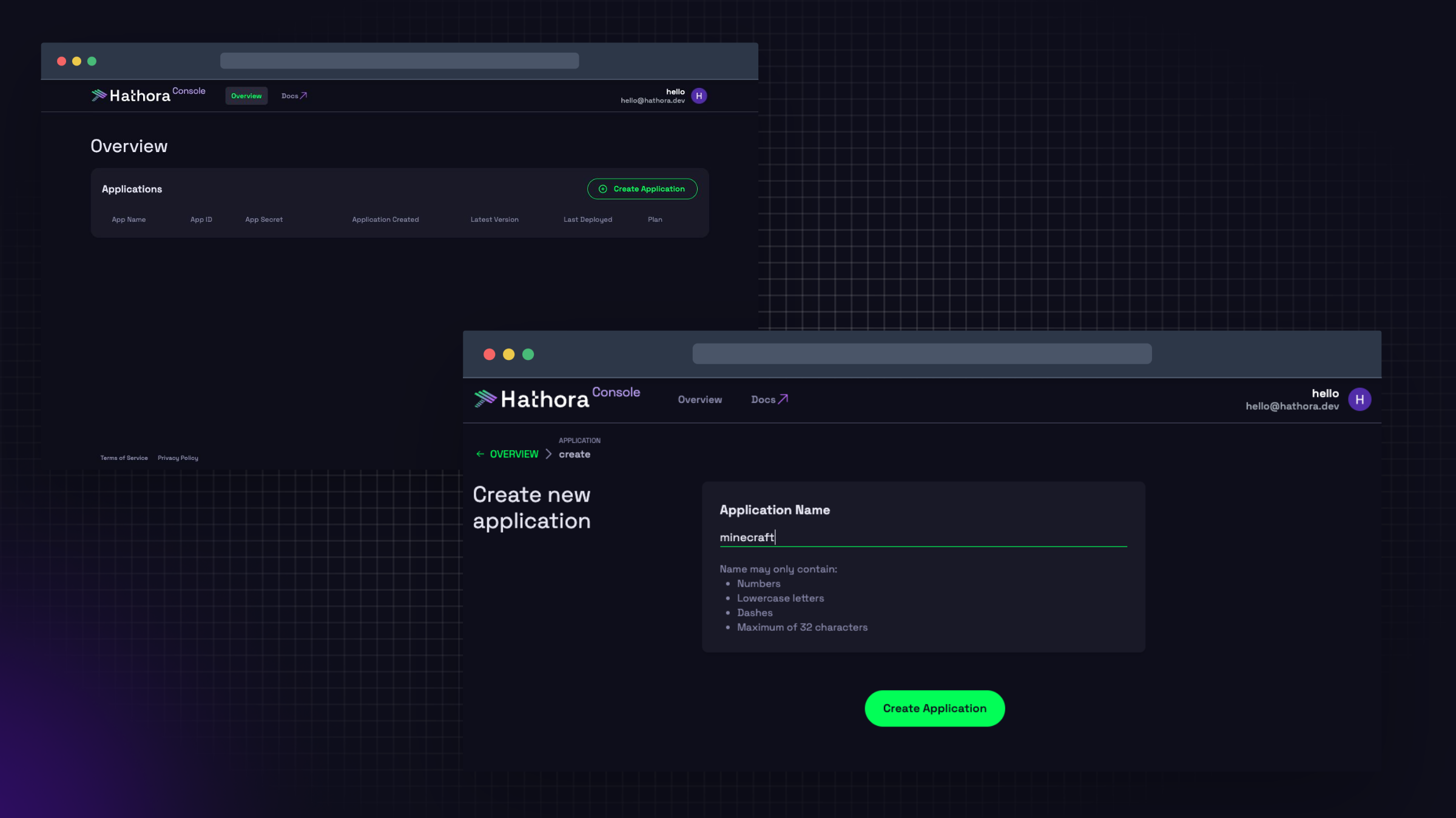 Hathora Console Dashboard